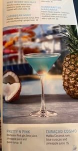 Anthem of the Seas Australia Drink Menu & Prices