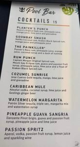 Anthem of the Seas Pool Bar Menu & Prices: Australia Sailings