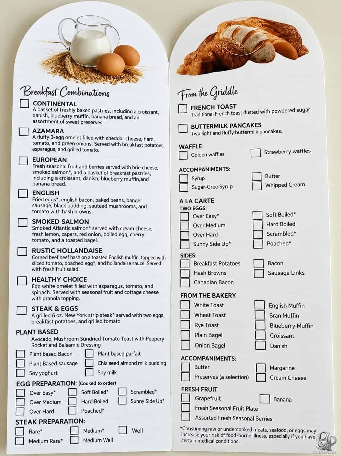 Azamara Room Service Breakfast Menu: What You Can Order