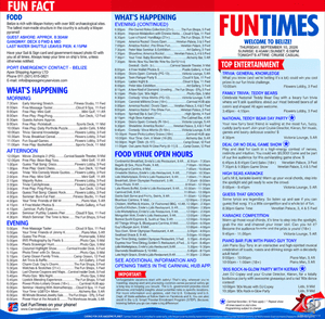 Carnival Liberty Fun Times: 7-Day Western Caribbean Daily Program