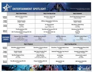 Carnival Valor Entertainment Schedule: Shows, Parties & Dive-In Movies