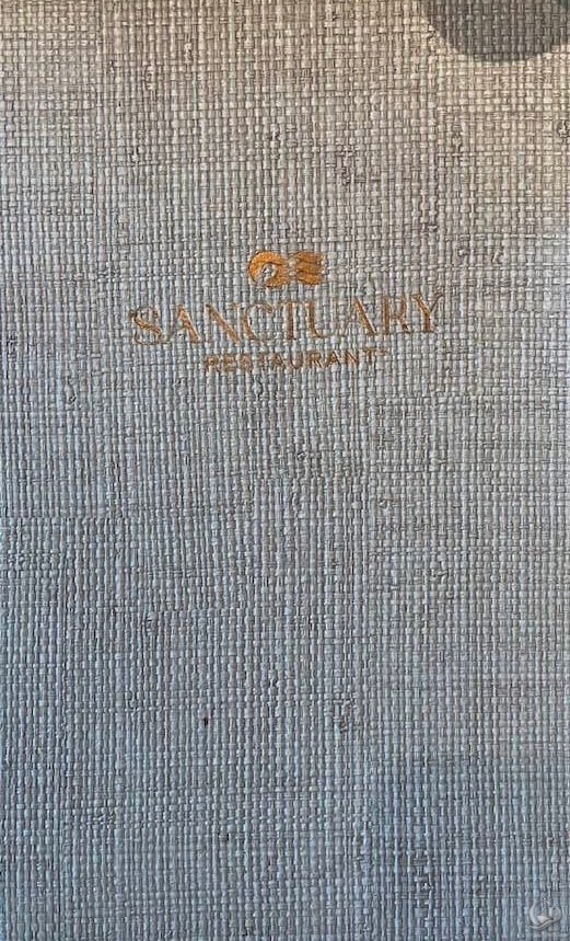 Princess Cruises Sanctuary Restaurant Lunch Menu