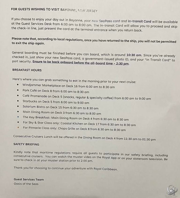 Royal Caribbean Back-to-Back Cruise Guide: Consecutive Cruiser Instructions