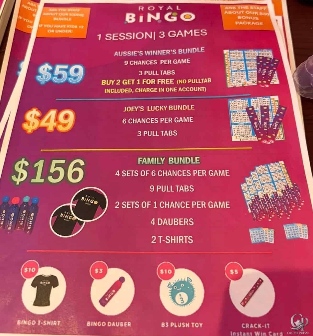 Royal Caribbean Bingo Prices & Packages: Royal Bingo Guide