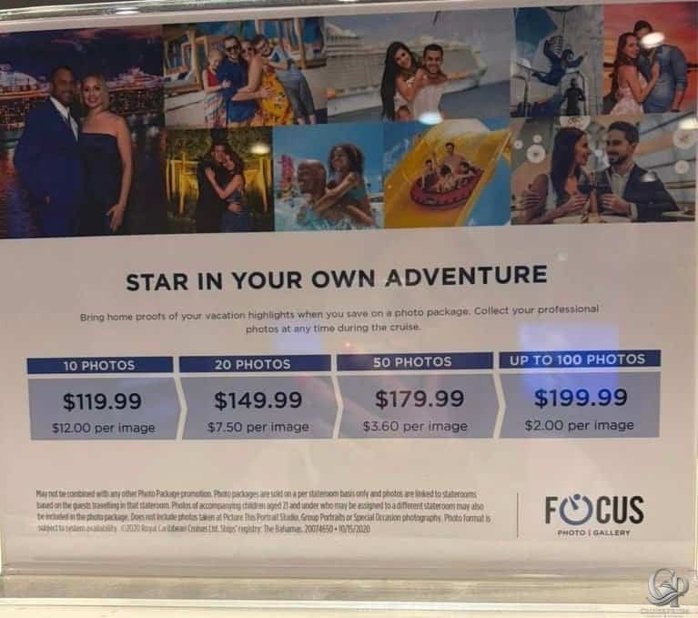Royal Caribbean Photo Package Prices & Focus Photo Gallery Guide
