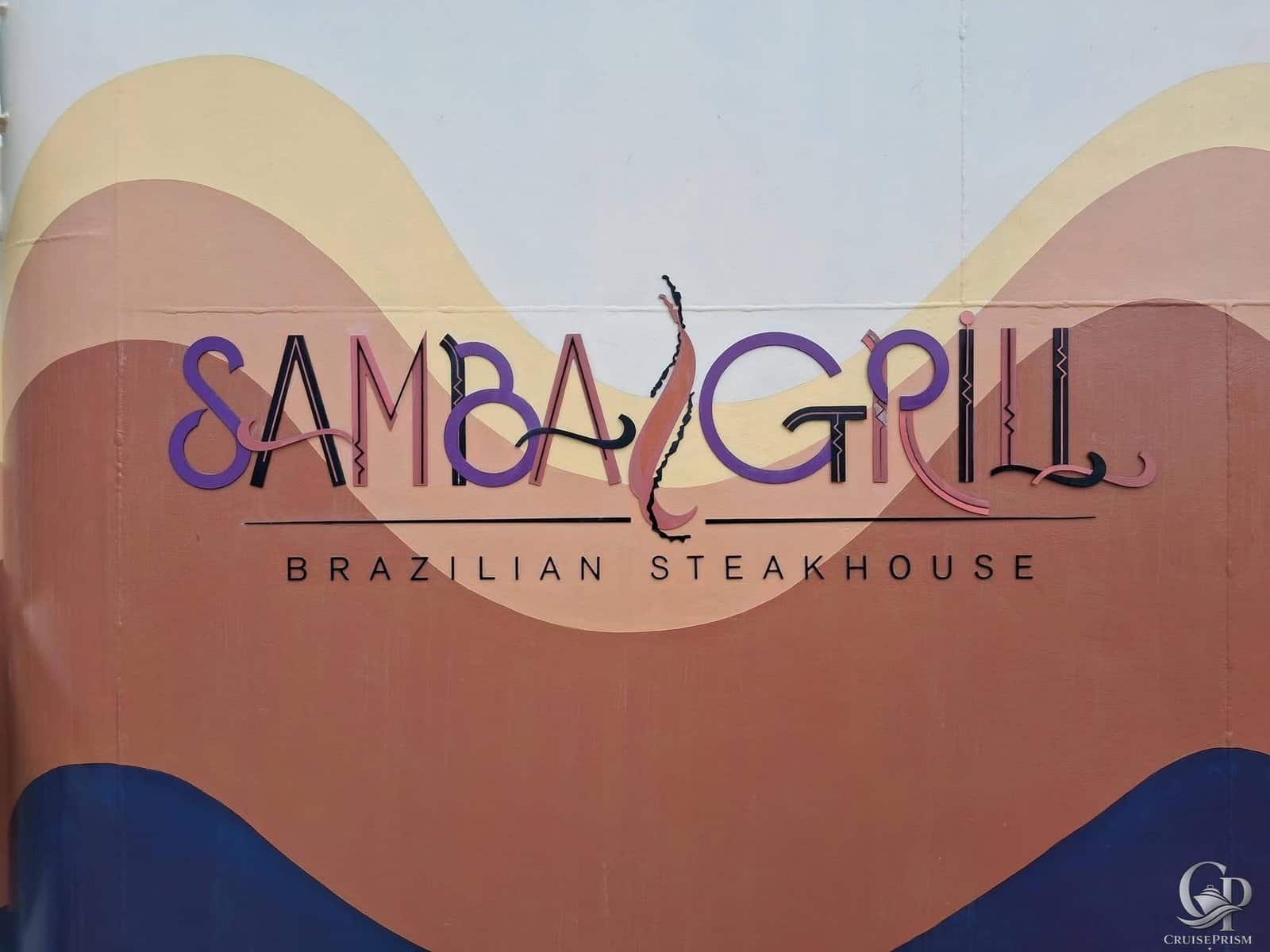 Royal Caribbean Samba Grill Menu and Wine List