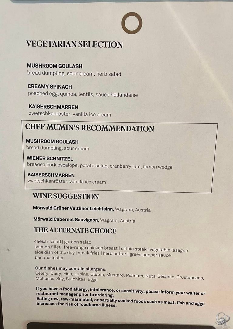 Scenic Jewel Dinner & Buffet Menus: What to Expect Onboard