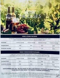 Azamara Cruises Wine Packages: Wine Lovers & Wine Connoisseur Prices and Guide