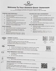 Azamara Quest Stateroom Guide: Amenities, Wi-Fi, Laundry and Guest Services
