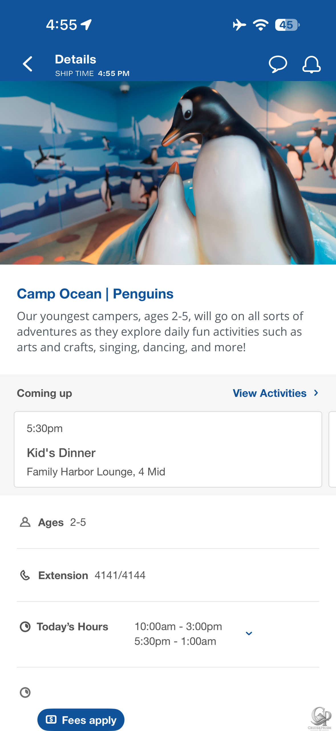 Carnival Camp Ocean Penguins: Activities, Hours and Schedule for Ages 2–5