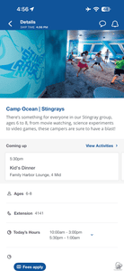 Carnival Camp Ocean Stingrays: Activities, Hours and Schedule for Ages 6–8