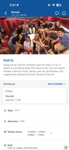 Carnival Celebration Club O2 Ages 15-17: Activities, Hours & Teen Schedule