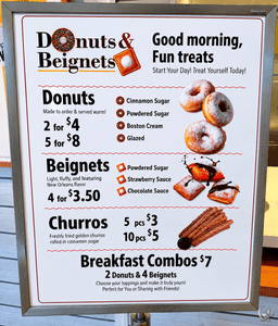 Carnival Celebration Donuts & Beignets Menu and Prices