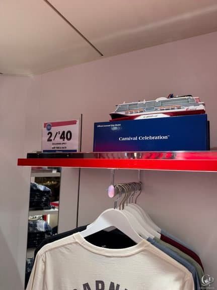 Carnival Celebration Fun Shops: Souvenirs, Merchandise and Prices