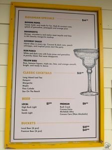 Celebration Key Drink Menu: Bahamian Cocktails, Beer & Prices